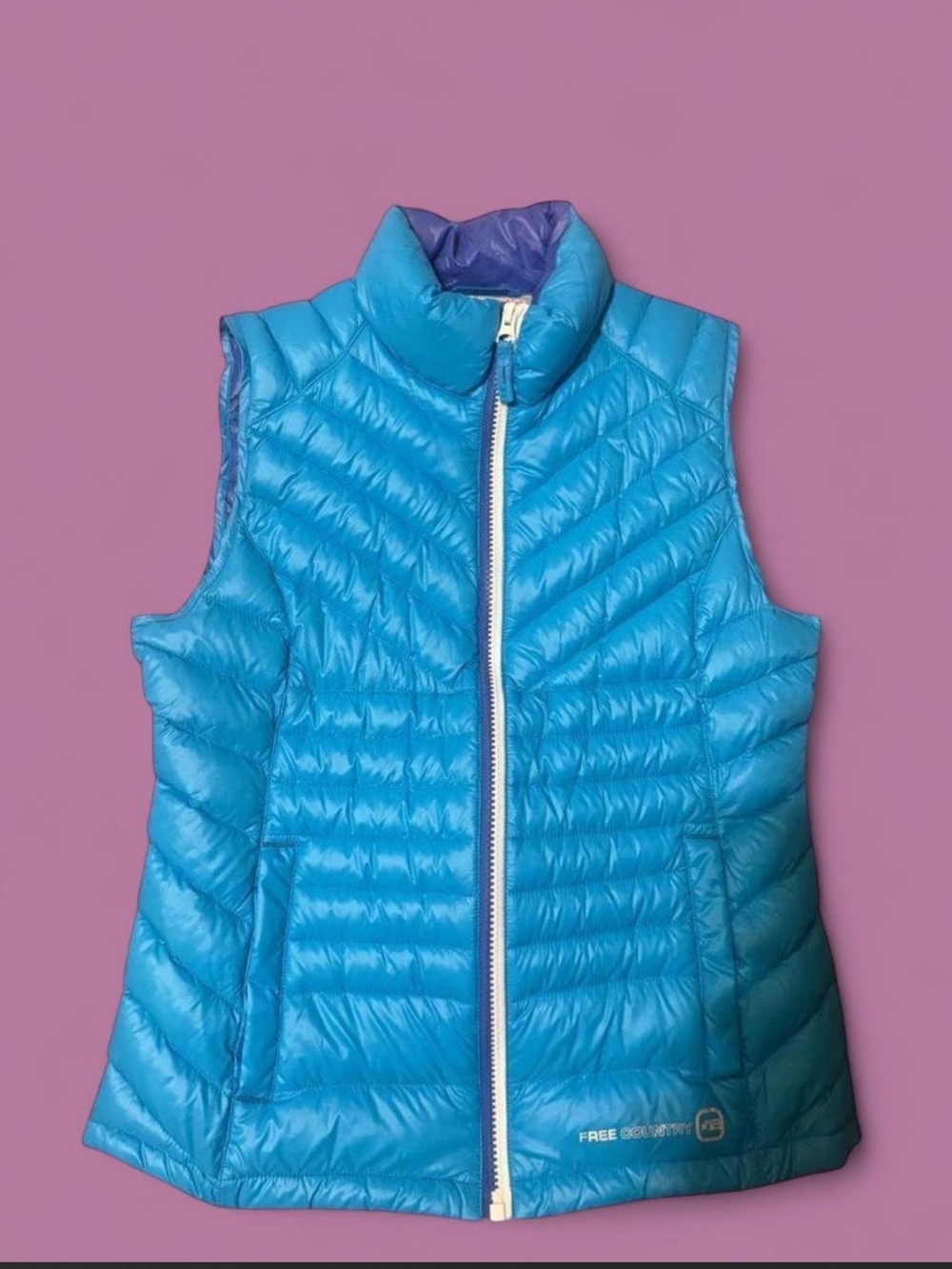 Lightweight Free Country Quilted Vest - GIRLS LARGE & FITS WOMEN XXS-XS